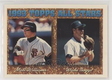 1994 Topps - [Base] #386 - 1993 Topps All Stars - Matt Williams, Wade Boggs