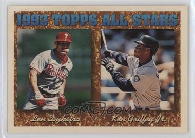 1994 Topps - [Base] #388 - 1993 Topps All Stars - Len Dykstra, Ken Griffey Jr.