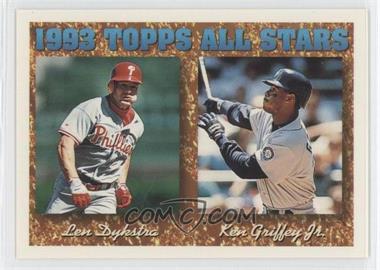 1994 Topps - [Base] #388 - 1993 Topps All Stars - Len Dykstra, Ken Griffey Jr.