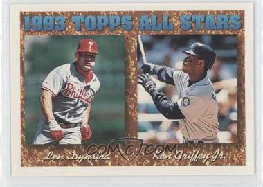 1994 Topps - [Base] #388 - 1993 Topps All Stars - Len Dykstra, Ken Griffey Jr.