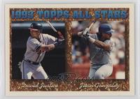 1993 Topps All Stars - David Justice, Juan Gonzalez