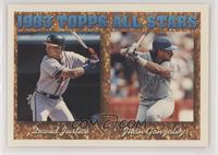 1993 Topps All Stars - David Justice, Juan Gonzalez