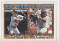 1993 Topps All Stars - David Justice, Juan Gonzalez