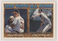 1993 Topps All Stars - Greg Maddux, Jack McDowell