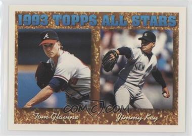 1994 Topps - [Base] #393 - 1993 Topps All Stars - Tom Glavine, Jimmy Key