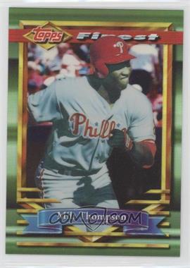 1994 Topps Finest - [Base] - Refractor #198 - Milt Thompson