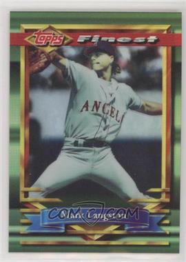 1994 Topps Finest - [Base] - Refractor #24 - Mark Langston [EX to NM]