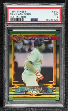 1994 Topps Finest - [Base] - Refractor #347 - Ray Lankford [PSA 7 NM]