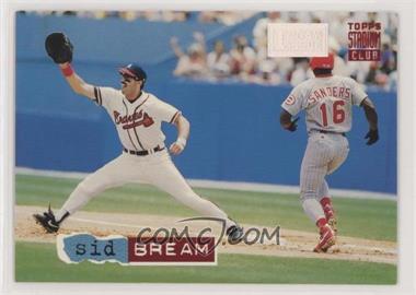1994 Topps Stadium Club - [Base] - 1st Day Issue #79 - Sid Bream [EX to NM]