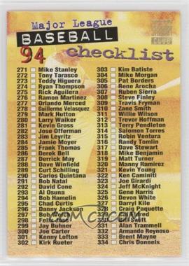 1994 Topps Stadium Club - [Base] - Golden Rainbow #269.2 - Checklist (Gold)