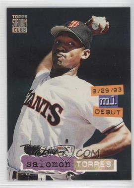 1994 Topps Stadium Club - [Base] - Golden Rainbow #314 - Salomon Torres