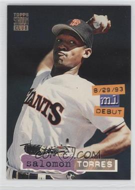 1994 Topps Stadium Club - [Base] - Golden Rainbow #314 - Salomon Torres