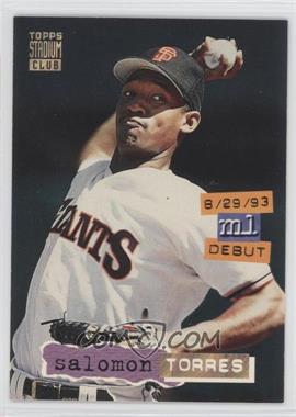 1994 Topps Stadium Club - [Base] - Golden Rainbow #314 - Salomon Torres