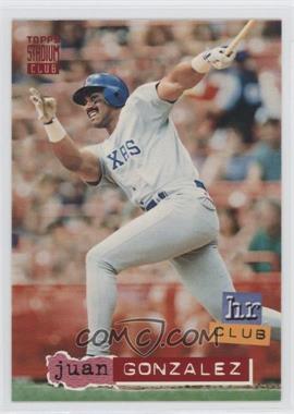 1994 Topps Stadium Club - [Base] #261 - Juan Gonzalez