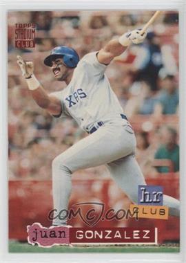 1994 Topps Stadium Club - [Base] #261 - Juan Gonzalez