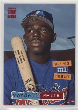 1994 Topps Stadium Club - [Base] #435 - Rondell White