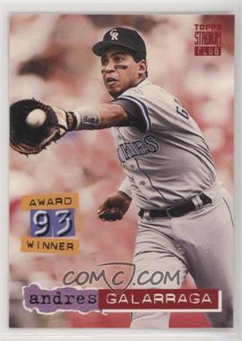 1994 Topps Stadium Club - [Base] #454 - Andres Galarraga