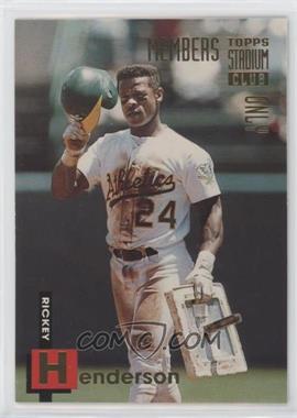 1994 Topps Stadium Club Members Only - Box Set [Base] #38 - Rickey Henderson