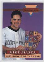 Mike Piazza (Portrait; Holding a sheet of cards)