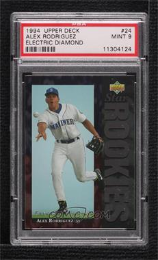 1994 Upper Deck - [Base] - Electric Diamond #24 - Alex Rodriguez [PSA 9 MINT]