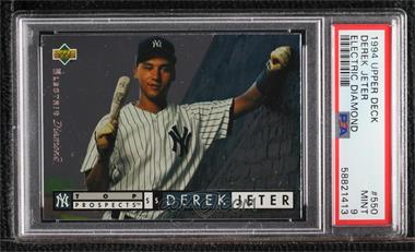 1994 Upper Deck - [Base] - Electric Diamond #550 - Derek Jeter [PSA 9 MINT]