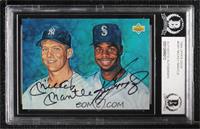 Ken Griffey Jr., Mickey Mantle (Mantle and Griffey Autograph) [BAS Authent…