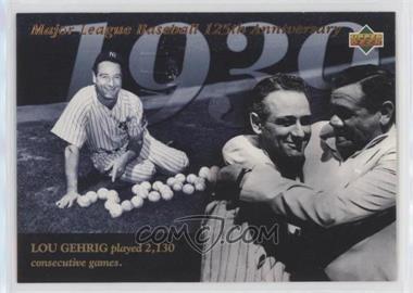 1994 Upper Deck All-Time Heroes - [Base] #112 - Lou Gehrig (Posed with Babe Ruth) [EX to NM]