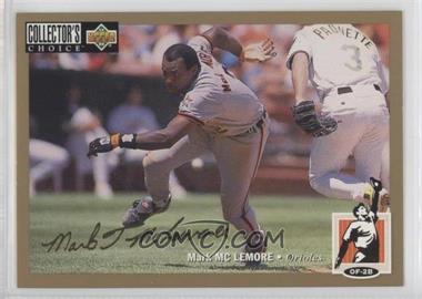 1994 Upper Deck Collector's Choice - [Base] - Gold Signature #198 - Mark McLemore