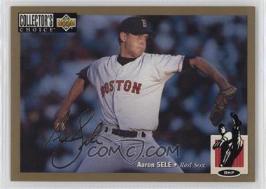 1994 Upper Deck Collector's Choice - [Base] - Gold Signature #255 - Aaron Sele