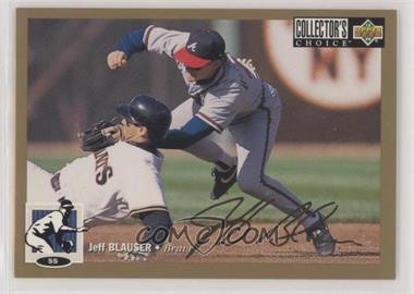 1994 Upper Deck Collector's Choice - [Base] - Gold Signature #53 - Jeff Blauser