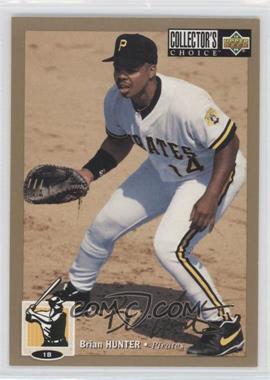 1994 Upper Deck Collector's Choice - [Base] - Gold Signature #586 - Brian Hunter
