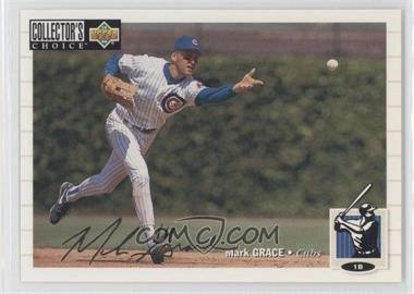 1994 Upper Deck Collector's Choice - [Base] - Silver Signature #114 - Mark Grace