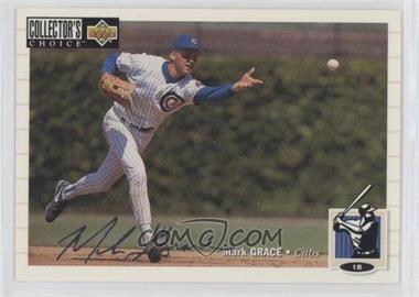 1994 Upper Deck Collector's Choice - [Base] - Silver Signature #114 - Mark Grace