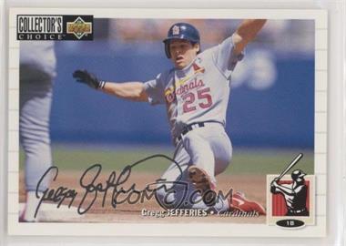 1994 Upper Deck Collector's Choice - [Base] - Silver Signature #148 - Gregg Jefferies