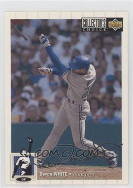 1994 Upper Deck Collector's Choice - [Base] - Silver Signature #292 - Devon White