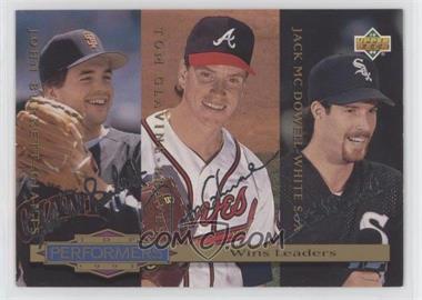 1994 Upper Deck Collector's Choice - [Base] - Silver Signature #306 - Top Performers - John Burkett, Tom Glavine, Jack McDowell [EX to NM]