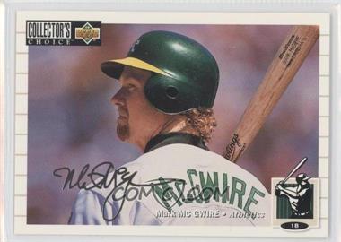 1994 Upper Deck Collector's Choice - [Base] - Silver Signature #525 - Mark McGwire