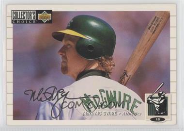 1994 Upper Deck Collector's Choice - [Base] - Silver Signature #525 - Mark McGwire