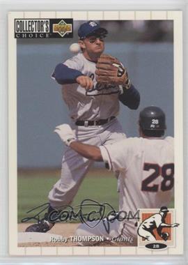 1994 Upper Deck Collector's Choice - [Base] - Silver Signature #535 - Robby Thompson