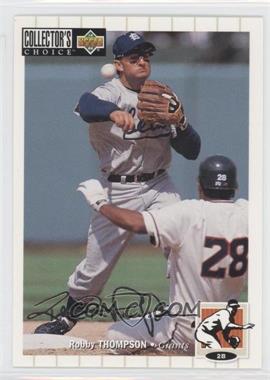 1994 Upper Deck Collector's Choice - [Base] - Silver Signature #535 - Robby Thompson