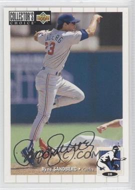 1994 Upper Deck Collector's Choice - [Base] - Silver Signature #555 - Ryne Sandberg