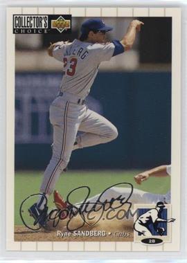 1994 Upper Deck Collector's Choice - [Base] - Silver Signature #555 - Ryne Sandberg