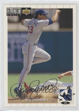 1994 Upper Deck Collector's Choice - [Base] - Silver Signature #555 - Ryne Sandberg