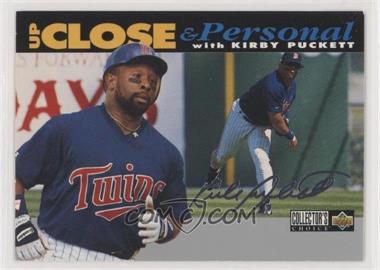 1994 Upper Deck Collector's Choice - [Base] - Silver Signature #638.3 - Up Close & Personal - Kirby Puckett (Gray Bar at Bottom)