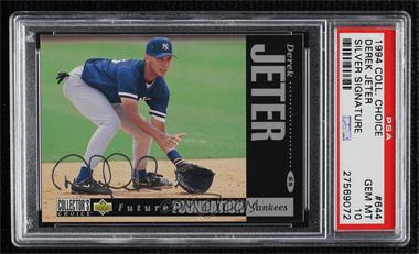 1994 Upper Deck Collector's Choice - [Base] - Silver Signature #644 - Future Foundation - Derek Jeter [PSA 10 GEM MT]