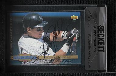 1994 Upper Deck Collector's Choice - [Base] #312 - Top Performers - Andres Galarraga [BAS Authentic]