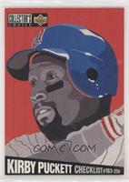 Checklist - Kirby Puckett [EX to NM]