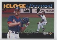 Up Close & Personal - David Justice (Black Bar on Bottom)