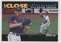 Up Close & Personal - David Justice (Black Bar on Bottom)