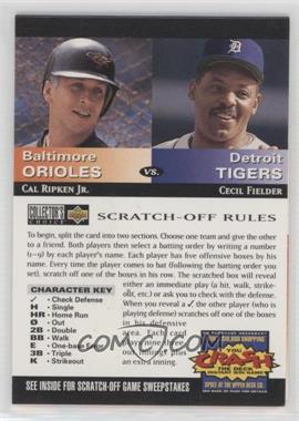 1994 Upper Deck Collector's Choice - You Crash the Deck Scratch-Off #_CRCF - Cal Ripken Jr., Cecil Fielder